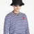 Majice Comme des Garçons PLAY Long Sleeve Tee Blue L