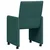 Blagovačke stolice s kotačima 2 pcs Tamnozelena 58 x 65 x 94 cm