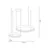 LED luster na sajli ORBITA LED/72W/230V bela/crna