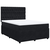 VIDAXL Box spring postelja z vzmetnico črna 140x200 cm žamet