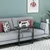 HANAH HOME Pomoćni stočić Narin Anthracite Black