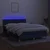 Vidaxl Box spring postelja z vzmetnico LED modra 140x200 cm blago