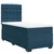 Box spring krevet s madracem plavi 100x200 cm baršunasti