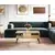 Hanah Home Klub sto Bukle 90x40x50cm Bež-Crni