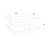 Hanah Home Klub sto Skull, 80x40x80 cm, Prljavo beli