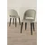 Hanah Home set trpezarijskih stolica Pane 6 kom, krem tkanina Babyface, crne metalne noge