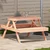 Vidaxl Piknik miza 105x134x75 cm trden les douglas
