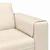 Sofa Krema 250 x 188 x 76 cm Kordura tekstil