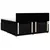 vidaXL vidaXL Box spring postelja z vzmetnico črna 180x200 cm blago, (21309948)