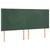 Vidaxl Box spring postelja z vzmetnico LED tem. zelena 180x200cm žamet