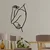 Wallity Zidna dekoracija Woman 2, 70x38cm, Crna