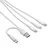shumee Kabel USB A + USB tipa C/USB tipa C + USB Micro B + Lightning 1,2 m AK-USB-52