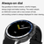 Smart watch DT Watch X crni (crna silikonska i braon kozna narukvica)