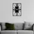 WALLXPERT Dekorativni metalni zidni sat Striped black