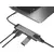 Natec NMP-1985 FOWLER GO, USB Type-C 5-in-1 Multi-port Adapter (USB3.0 Hub + HDMI + PD + Gigabit LAN), Max. 100W Output, Black