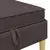 vidaXL Pouf s shrambnim prostorom Temno rjava Blago
