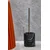 shumee Q-BATH PREMIUM DECOR 1528 WC ščetka, črna, siv marmor