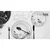Creatable Jedilni Servis Luna Black Flower, 18-Delni
