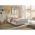 MID.YOU OBLAZINJENA POSTELJA 180 cm  x 200 cm , tekstil, leseni material krem barve