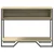 Konzolni stol boja hrasta 100 x 35 x 74,5 cm konstruirano drvo
