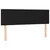 LED uzglavlje crno 144x5x78/88 cm od tkanine