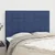 Vidaxl Vzglavje postelje modro 144x5x118/128 cm blago