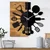 WALLXPERT Zidni sat Wooden Clock 32, Crni