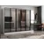Hanah Home ormar sa reflektujućim staklom Nisa 20641, 270 cm, beli