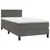 vidaXL Box spring postelja z vzmetnico temno siv 90x190 cm žamet