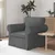 Vidaxl Kavč Temno siva 95 x 82 x 80 cm blago