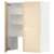 METOD Zid. el. za aspir. s polic/vratima, bela/Askersund im. svetlog jasena, 80x100 cm