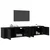 Zidni TV ormar set Zidne 2 pcs Crni hrast 100 x 34,5 x 40 cm