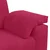 Vidaxl Dvosed vinsko rdeč 160x77x82 cm žamet