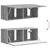 TV zidni ormar Zidne Siva Sonoma 78,5 x 31 x 29,5 cm