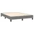 Vidaxl Box spring postelja z vzmetnico LED temno siva 140x190 cm blago