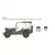 Komplet modela auto 3635 - Willys Jeep MB (1:24)