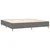 Vidaxl Box spring postelja z vzmetnico LED temno siva 200x200 cm blago