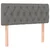 Vidaxl Box spring postelja z vzmetnico temno siva 90x190 cm blago