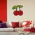Wallity Zidna dekoracija Moss - Cherry, 40 x 42 cm, Crvena
