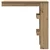 Zidni barski stol Artisan hrast 102x45x103,5 cm izrađeno drvo