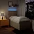 Vidaxl Box spring postelja z vzmetnico krem 100x200 cm blago