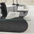 HANAH HOME Sto za dnevnu sobu Brise Black Transparent