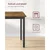 Songmics Jedilna miza 70x110x77 cm rjava