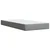 Postelja boxspring z vzmetnico Svetlo siva 90 x 190 cm Blago