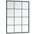 Zidna ogledala 2 kom crna 80x60 cm metalna