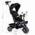 Ecotoys Tricikl za decu sa rotirajućim sedištem, gurajućim rukohvatom i tendom black ( WQL-186 BLACK )