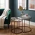 Hanah Home set klub stolova Brown-Trs-60-42-Nrd-Srk, braon