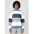 QS Pulover modra/pastelno modra/temno modra/bela