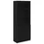 Visoka komoda crna hrast 70x35x180 cm od konstruiranog drva