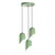 Opviq Luster Kesik-6176-3, 75-121cm, O40 cm, 3xE27, Zeleni